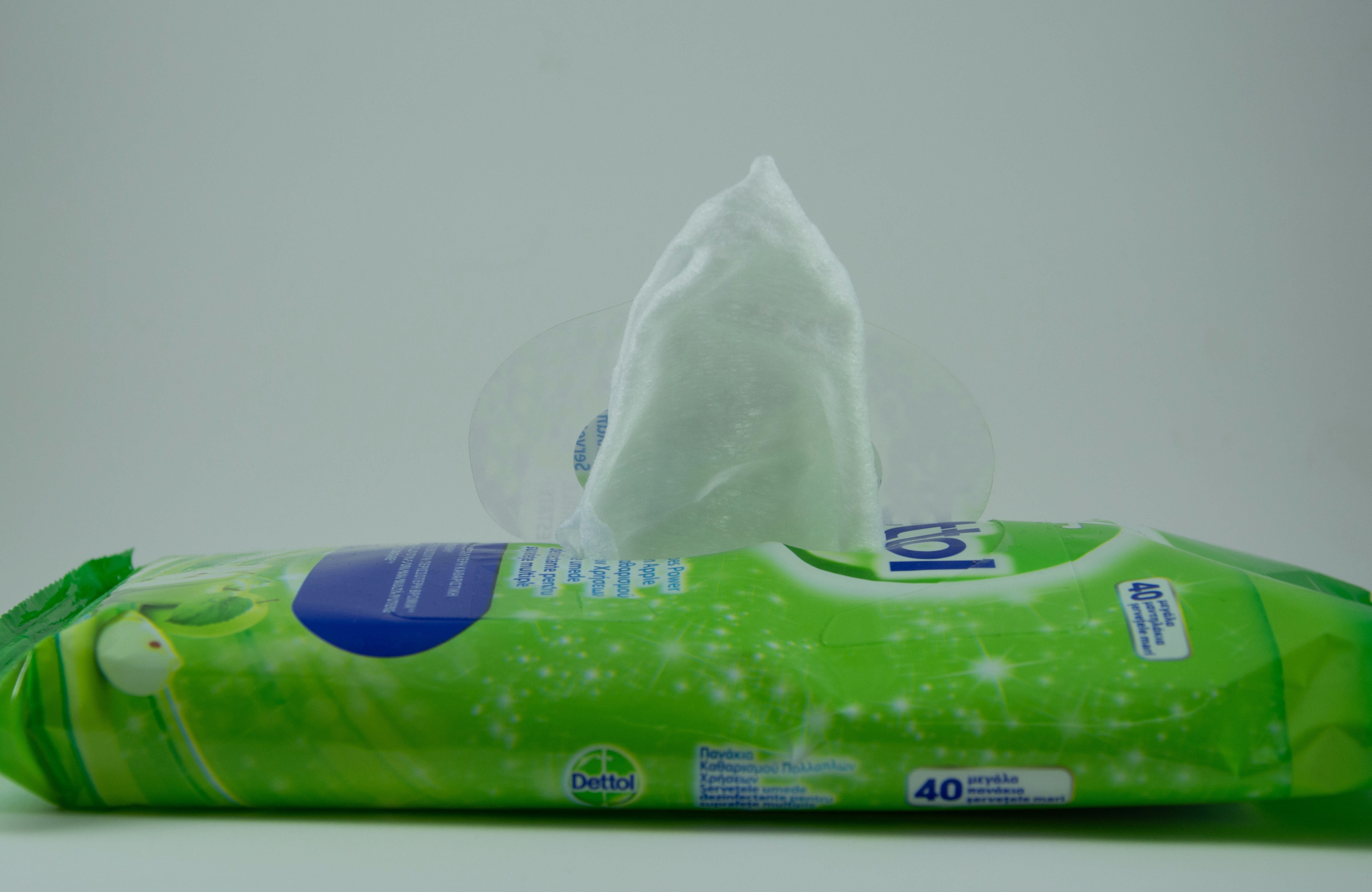 green and blue labelled pack